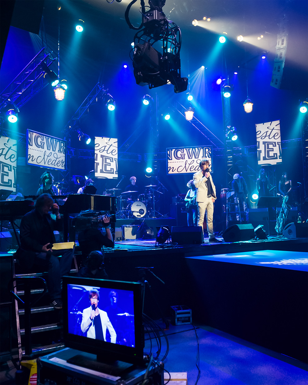photo of Giel Beelen practicing in the Beste Singer Songwriter set