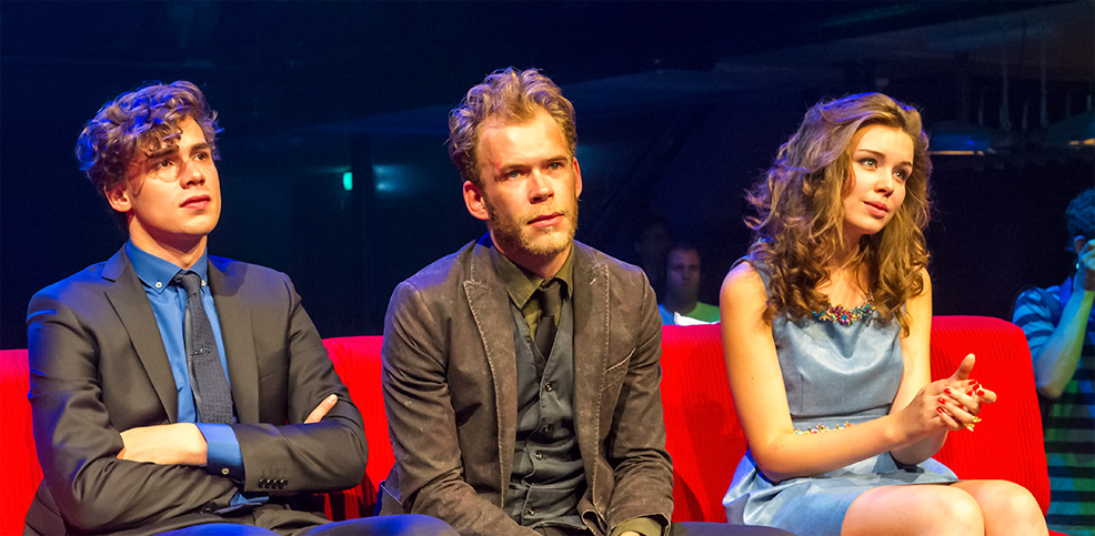 photo of the 2013 contestants watching a competitors performance