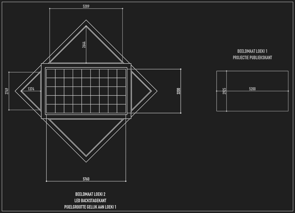 2D CAD drawing, a layout of the main screen setup