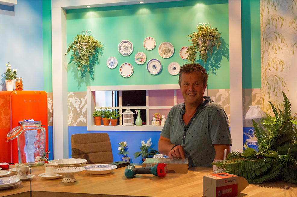 photo, lighting designer being happy