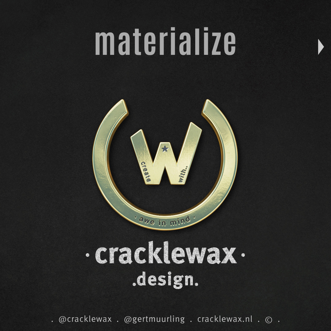 logo 3D model in gold